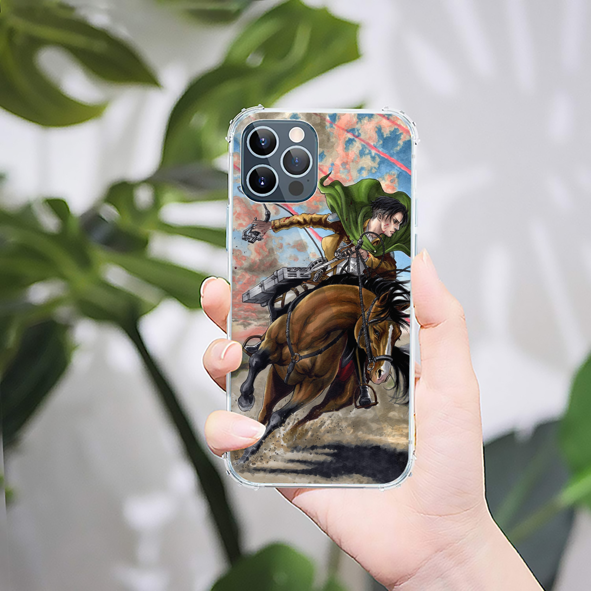 （画像用） 進撃の巨人 Attack on Titan 【iPhone 12シリーズ対応】透明スマホケース（クリアソフトケース）